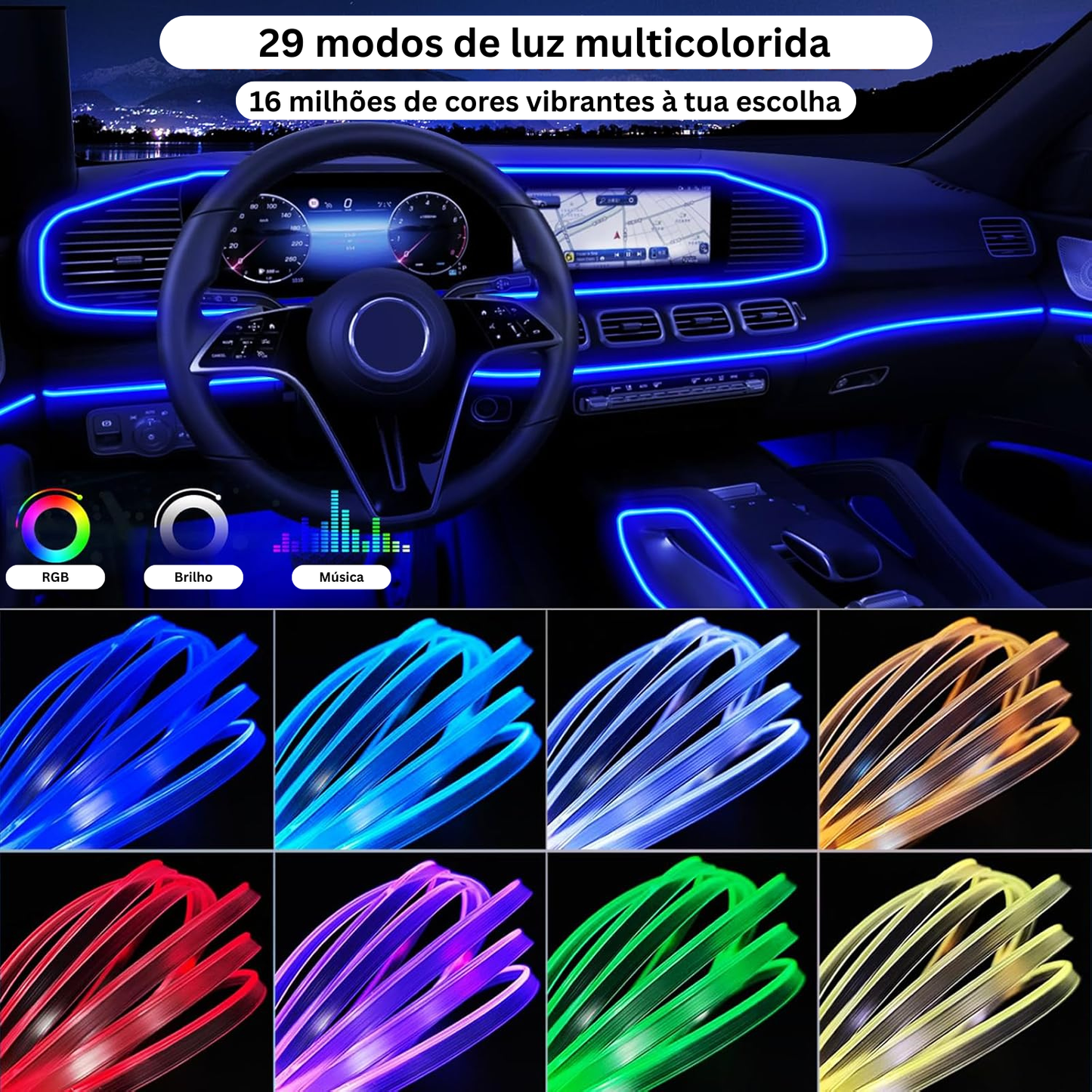 NeoGlow – Iluminação RGB para automóvel