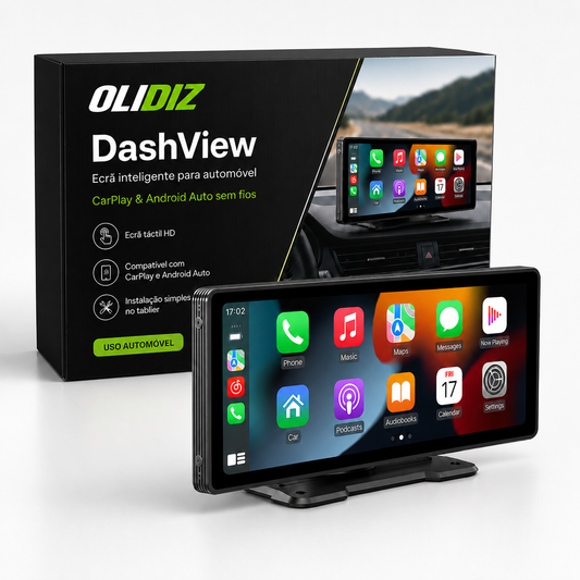 DashView – CarPlay & Android Auto sem fios