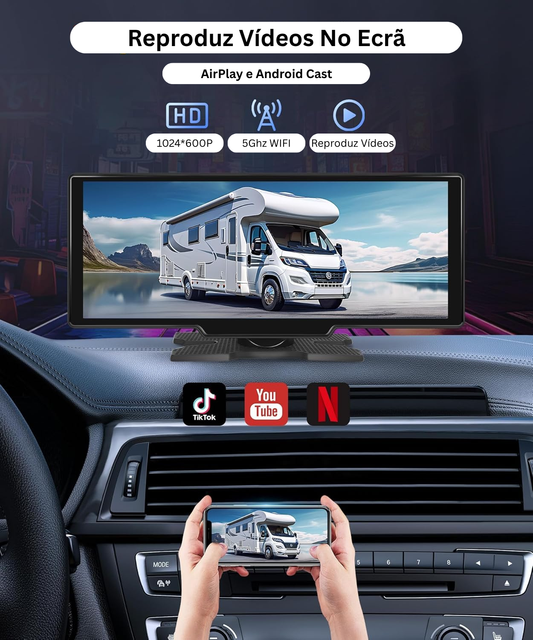 Ecrã CarPlay & AndroidAuto